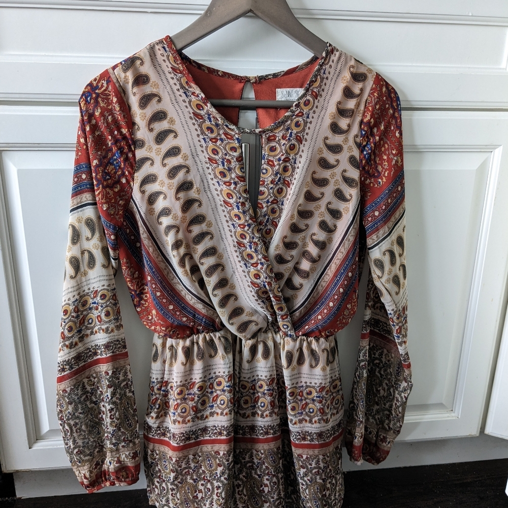 Chic trendy bohemian romper size small Sienna Sky - Picture 9 of 13